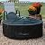 Solo Stove Surround Shelter Small | Protective Cover for Fire Pit Surround Table, Weather-Resistant, Solution Dyed Acrylic/PVC Backing/Aluminum Support Stays, Dims (HxDia): 20.8 x 42.5 in, Black