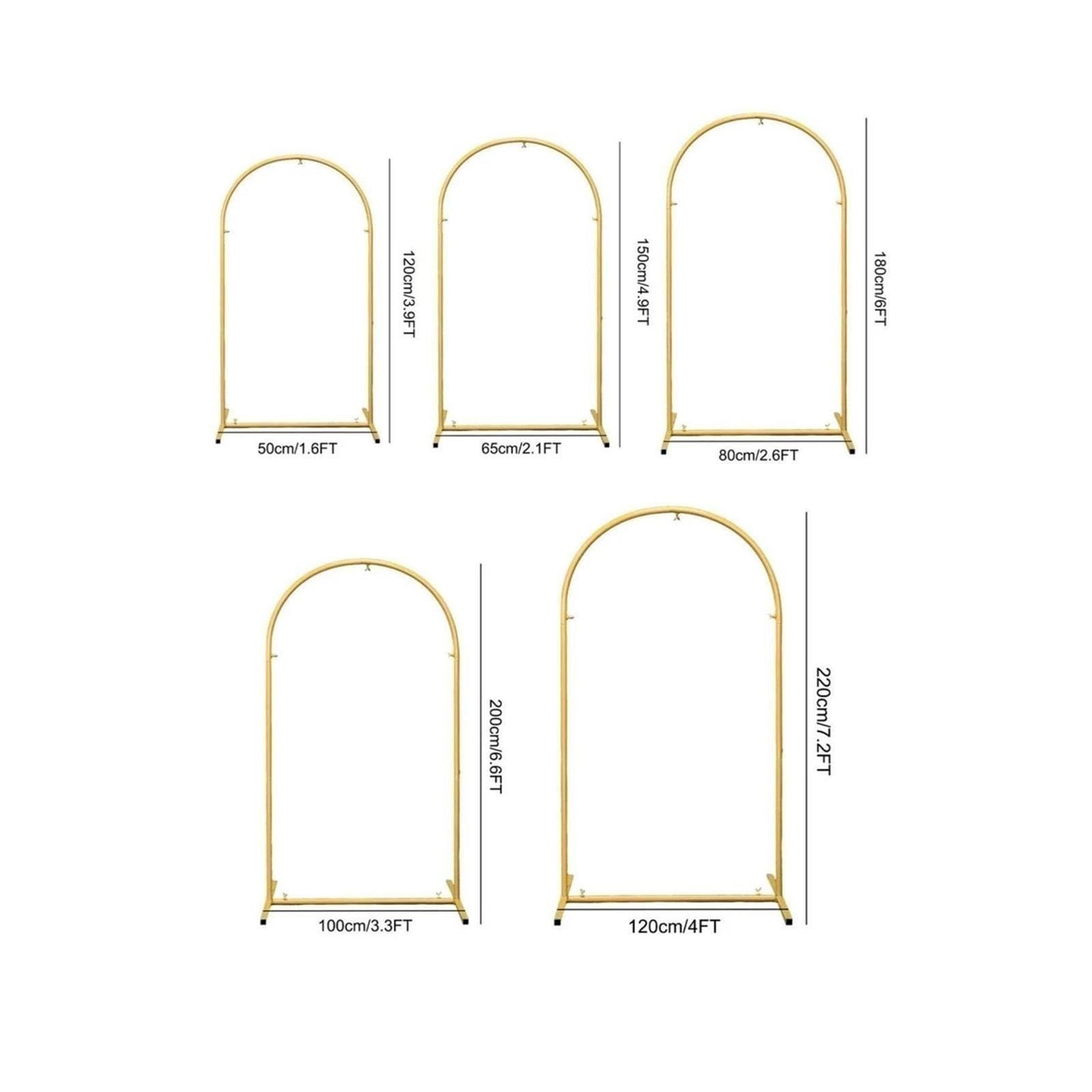 Soporte de arco boda metal dorado
