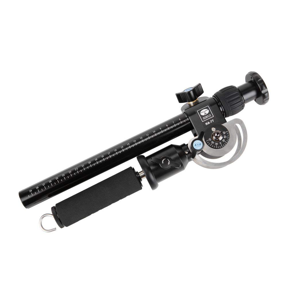 Sirui HA-77 Teleskop-Auslegearm (Horizontalarm 77 cm mit Lasthaken, Belastbar bis 5 kg) schwarz