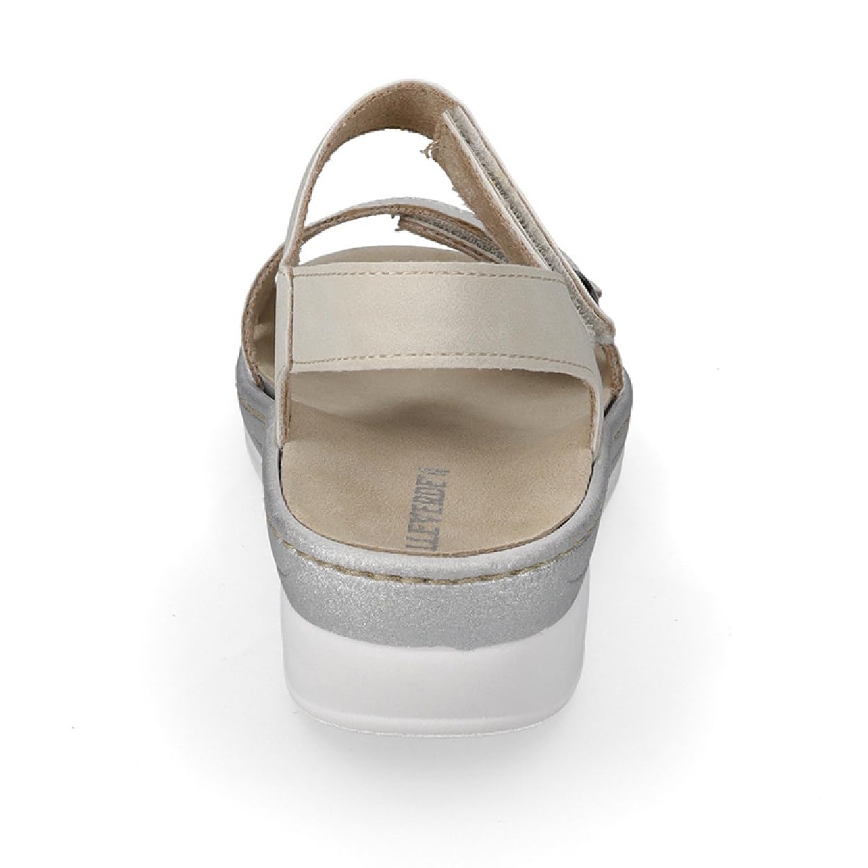Valleverde Sandali Donna 56102 in Pelle Platino o Argento Scarpe Casual Comode, Leggere e Flessibili, Ideali per Primavera Estate