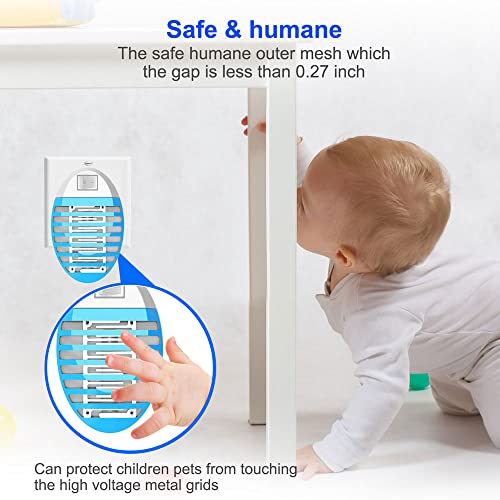 Wardbes Bug Zapper, Insect Pest Fly Killer, 4 Packs Electric Mosquito Zapper For Indoor And Outdoor, Mosquito Killer For Flying Insect Control Lamp, Quiet Safe Killer Indoor - 5