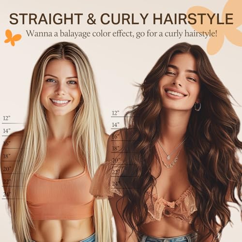 Image of DOORES Clip in Hair Extensions，Weddings & Date Nights Invisible Flat Weft, Human Hair Extensions Natural Black 7pcs 120g 18 Inch Natural-Looking Adding Volume
