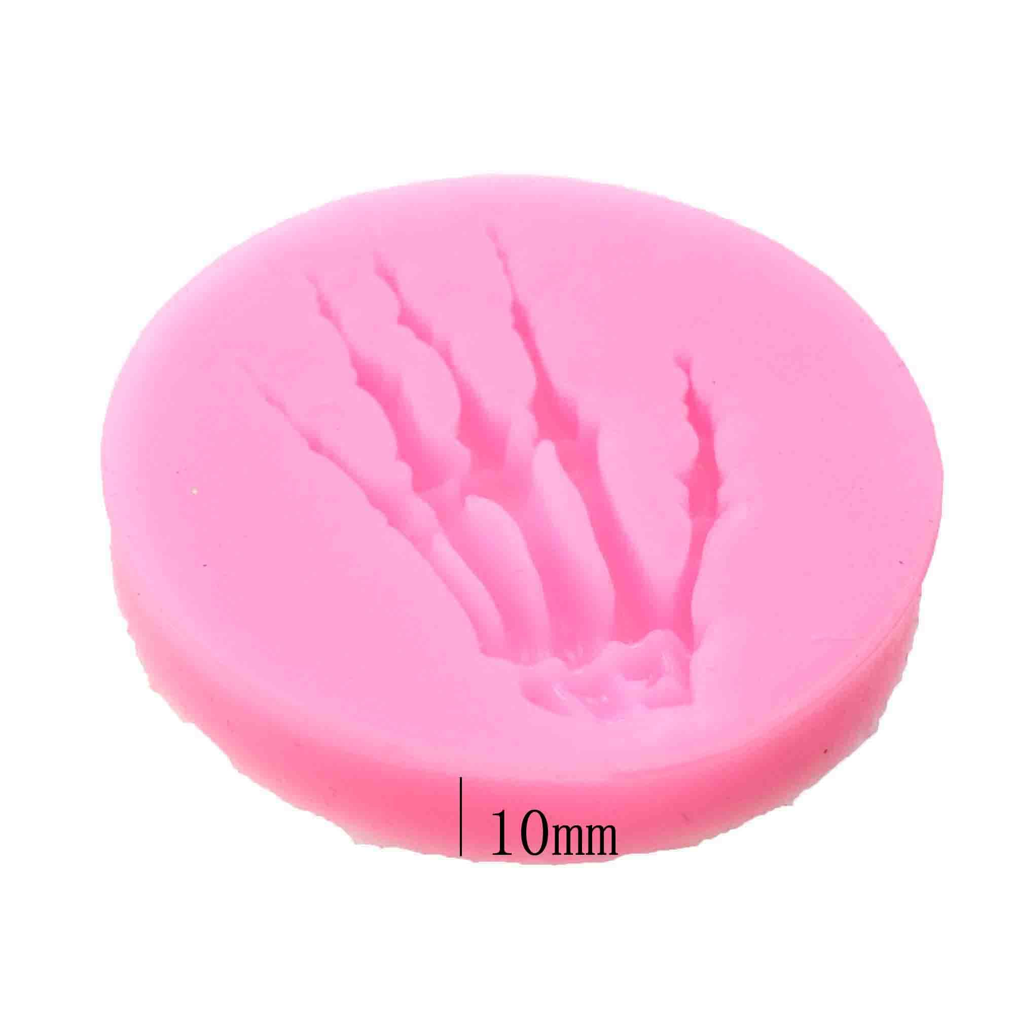 Lot De 2 Moules En Silicone En Forme De Tête De Mort 3D Avec Paillettes