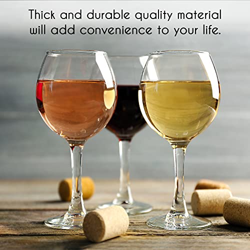 CRYSTALIA Premium Wine Glasses 4 Set, 360ml 100% Lead & Cadmium Free Dishwasher Safe, Short Stemmed Wine Glass Set, Small and Sturdy Wine Glasses, Perfect for Home, Parties and Restaurants - Image 4