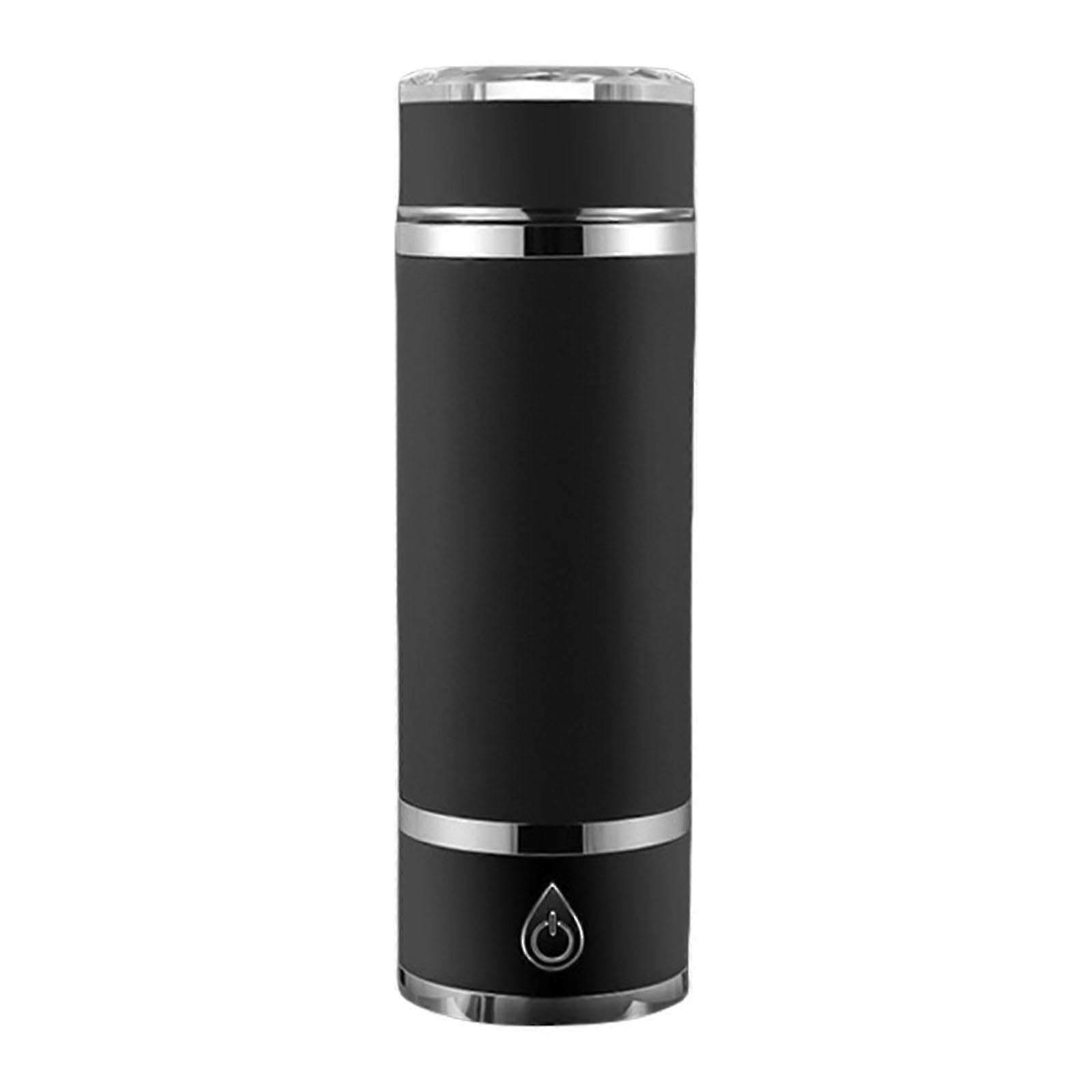 JOYHAPPST Usb Rechargeable Electrolysis Technology Water Bottle 350ml Drinking Cup Professional Hydrogens Ions Generator Ionizer Frosted Black