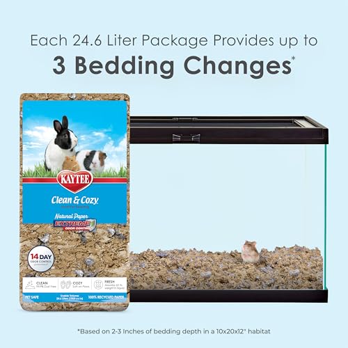 Kaytee Clean & Cozy Natural Paper with Extreme Odor Control Bedding, Made with 100% Recycled Paper - Image 4