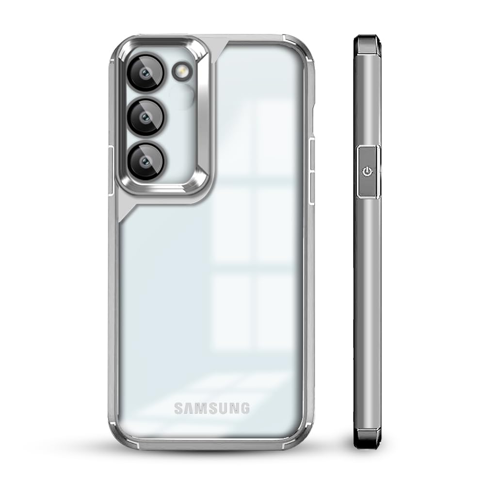 KARWAN®️Designed for Samsung S23 Case Cover | Hard Plastic Back Cover Compatible with Samsung S23 (TPU+Polycarbonate ||Electroplated Chrome| Silver (B0D8VRHSTL) Amazon Price History, Amazon Price Tracker