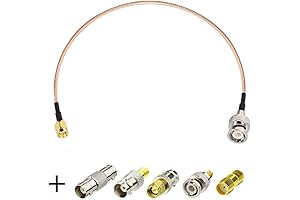 Superbat SMA Male to BNC Adapter Cable Kit (6 Inches + 5pcs...