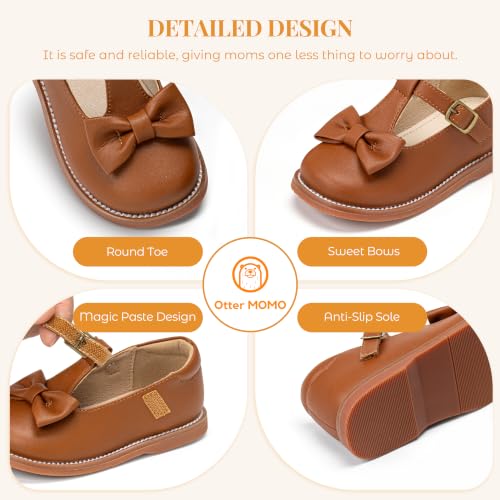 Image of Otter MOMO Toddler /Little Girls Mary Jane Slip-on School Uniform Party Dress Shoes