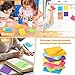 Yexiya 64 Pcs Lined Sticky Notes Self Stick Notes with Lines Bright Assorted Colors Sticky Pad for Home Office Products Post Memos, 1920 Sheets(4 x 6 Inch, 3 x 3 Inch,Stylish Color)