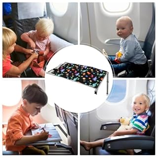 MWZBTG Lettino Bambini Aereo | Letto da Viaggio Bimbi,Culla Pieghevole Con Poggiapiedi Traspirante Per Dormire Giocare Viaggiare In Aereo Notturno