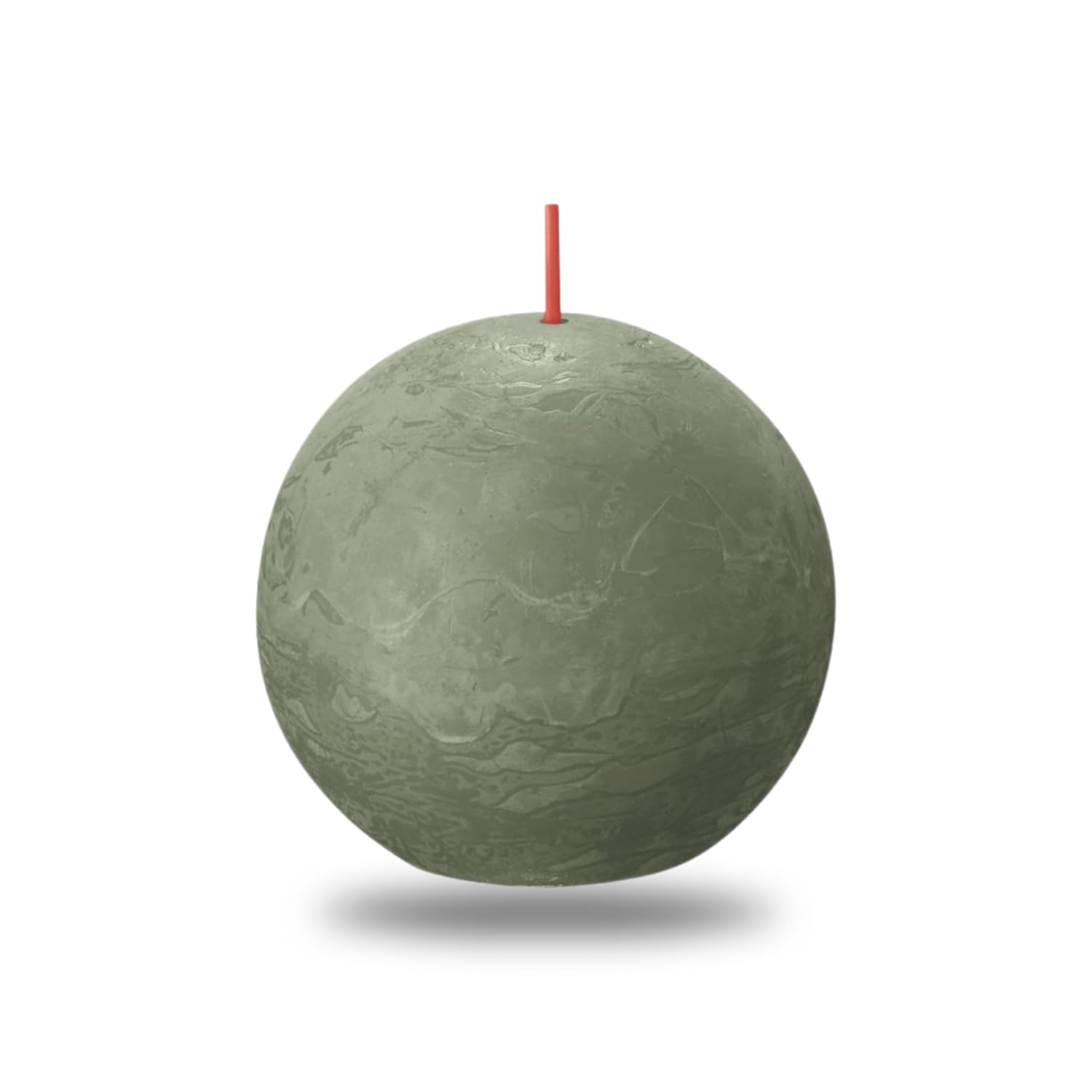 BOLSIUS Fresh Olive Rustic Ball Candle 8cm