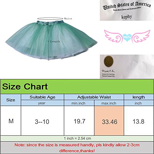 Little Girl Tutu Skirt A Line 7 Layers Tulle Skirt Party Princess Dance Tutus For Girls (3T -10T) Peach #TOP1