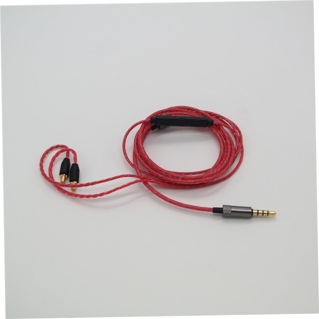 BESTonZON 2 Piezas línea de actualización de auriculares línea de auriculares cable de auriculares Tricolor Cable de actualización rojo