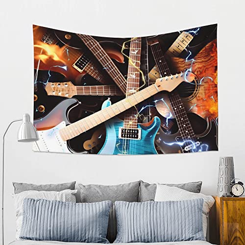 Nyrzt Music Tapestry,Music Decor,Music Wall Decor Guitar Rock Tapestry Wall Hanging For Bedroom, Instrument Wall Tapestries Home Decor #TOP3