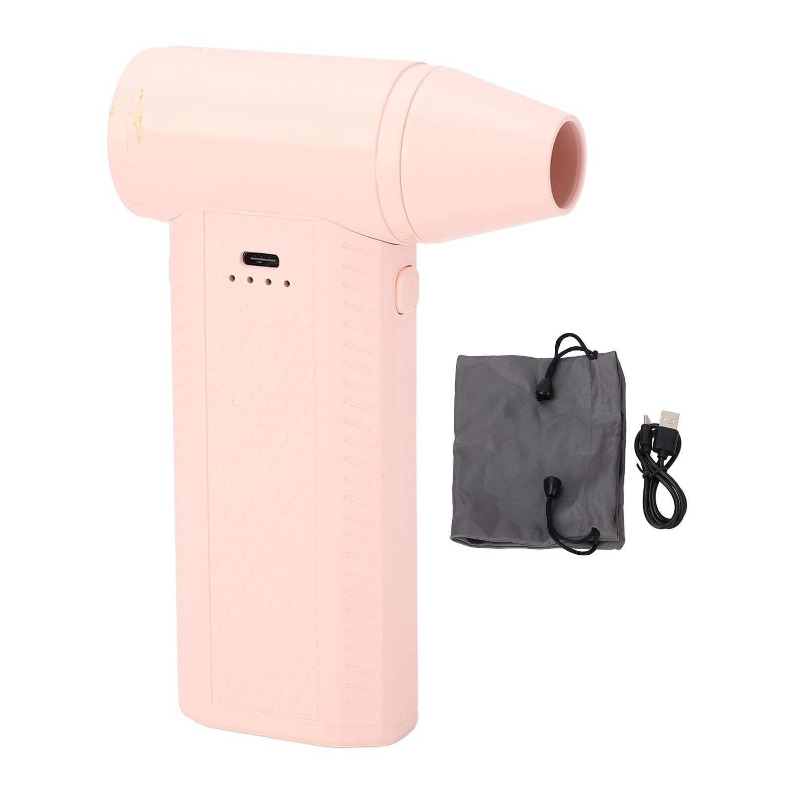 Walfront 130.000 U/min, 52 M/s Kabelloses Elektrisches Luftstaubgebläse mit 4-fach Verstellbarem Strahltrockner und 3.000 MAh für die Reinigung von Tastaturen, Computern, Autos und