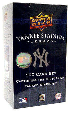 Upper Deck MLB New York Yankees Yankee Stadium Legacy 100 Card Set
