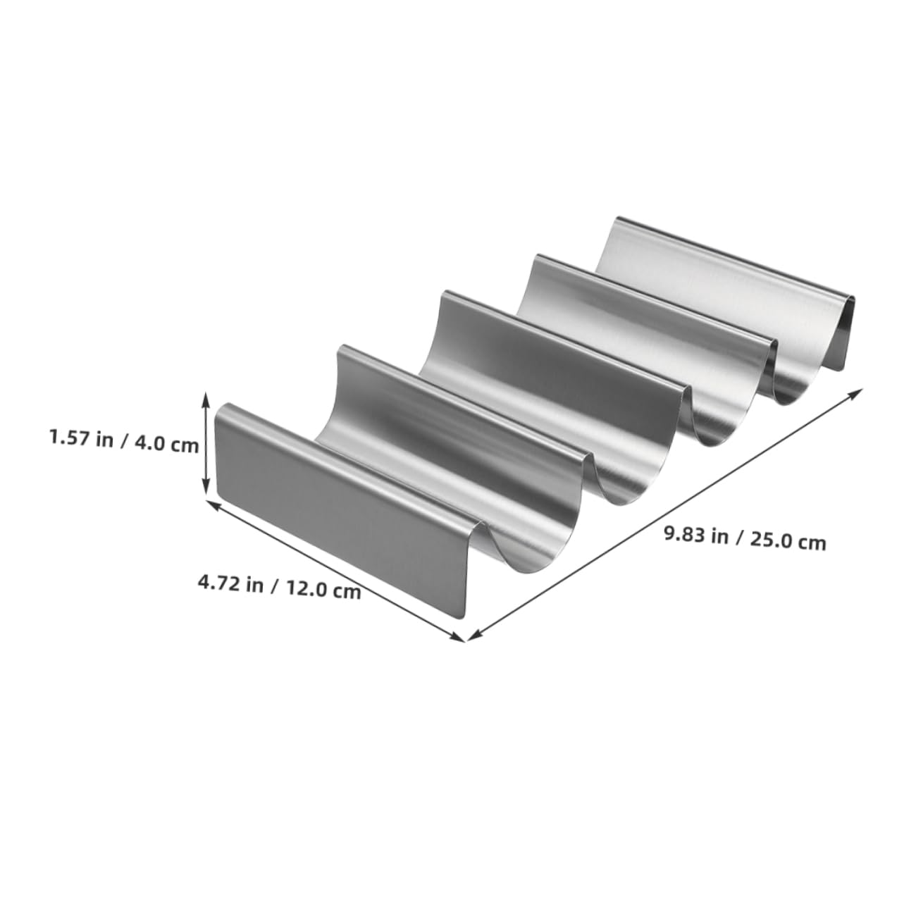 Sosoport 2pcs Taco Holder Stand Stainless Steel Racks for Tacos and Tortillas Oven and Dishwasher Safe for Commercial Kitchens Home Gatherings