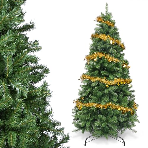 YEAUPE PRO Árbol de Navidad Artificial de 165 cm | 800 Puntas de PVC | Conexión de 3 Secciones, Incluye Base | para Hogar, Sala de Estar y Hotel