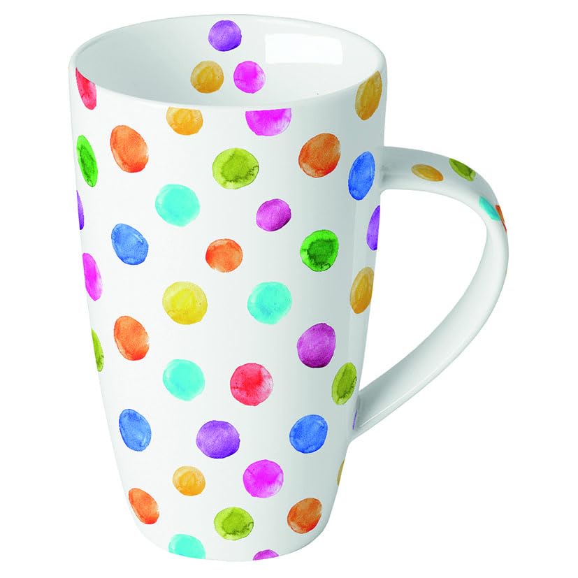 Ambiente Jumbotasse Kaffee/Tee Porzellantasse Henkelbecher 600 ml...