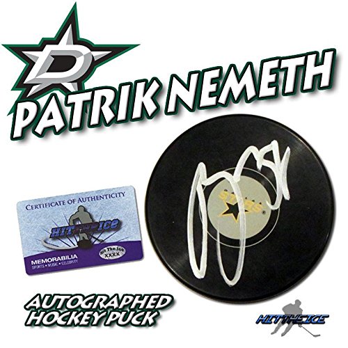 PATRIK NEMETH Signed DALLAS STARS Puck w/COA "NEW" #1 - Autographed NHL Pucks