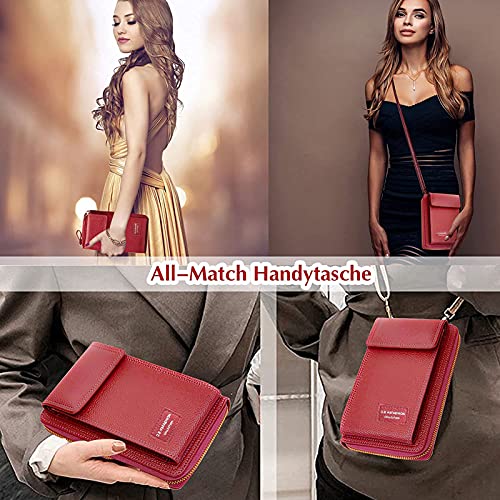 Zakken met ritssluiting voor dames, single phone fashion cross shoulder messenger bag onder de zitting bagage hand met wielen - Image 3