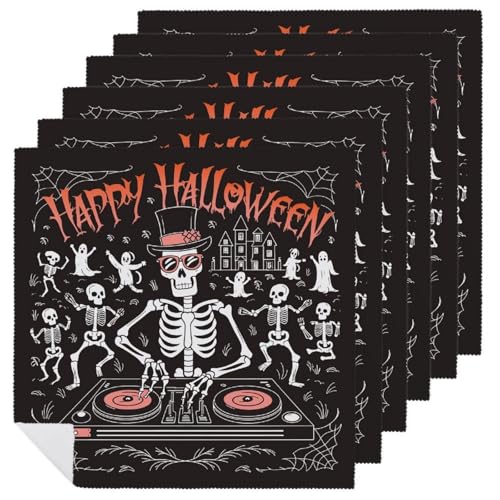 Servilletas de Tela Hallowmas 19x19 pulgadas 6 pcs miniatura 1