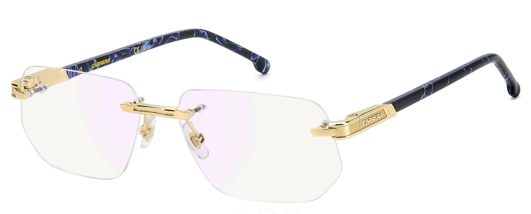 CARRERA lunettes, modèle 1142, couleur or bleu, verre 57 mm, pont 15 mm