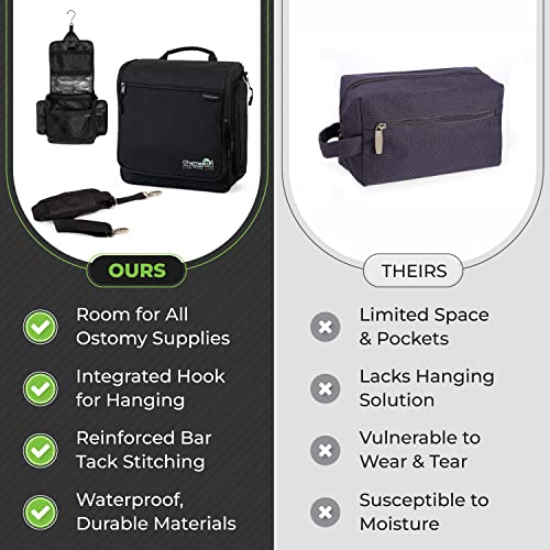 Ostomy, Urostomy, Colostomy, Foley Catheter, Cpap Medical Supplies, Extra Large Travel Bag, Hanging Toiletry Organizer For Men And Women Tsa Compliant #TOP5