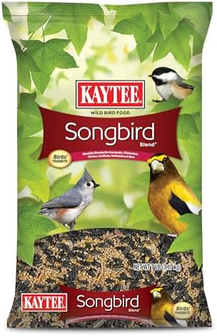 Bird Food for Backyard Chickadees: 5 Surprising Picks You’ll Love 4 Kaytee Songbird Wild Bird Seed Food, Blended for Grosbeaks, Chickadees, Titmice, Cardinals, Nuthatches & More, 7 Pounds