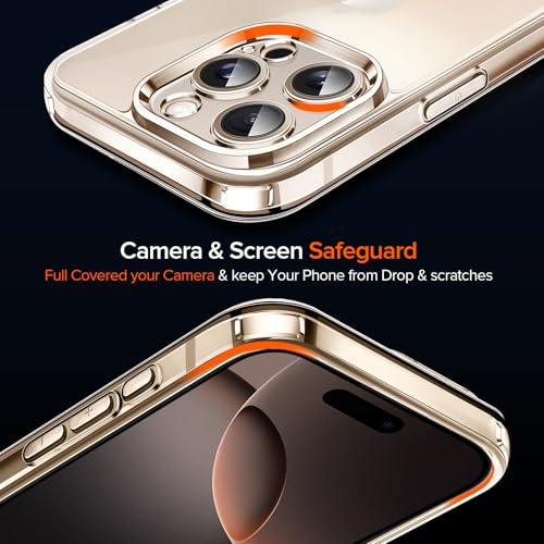 Image of ivoler 3-in-1 Case for iPhone 16 Pro Max 6.9 inch, Clear