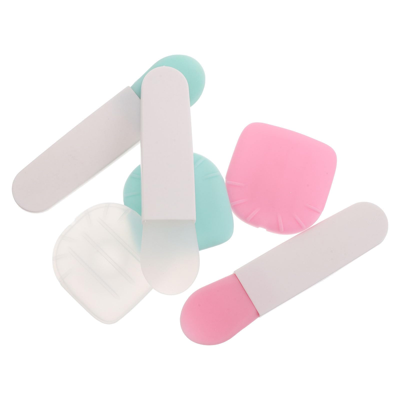 Cepillo aplicador de mascarilla facial Healeved de silicona con funda 3 piezas 8