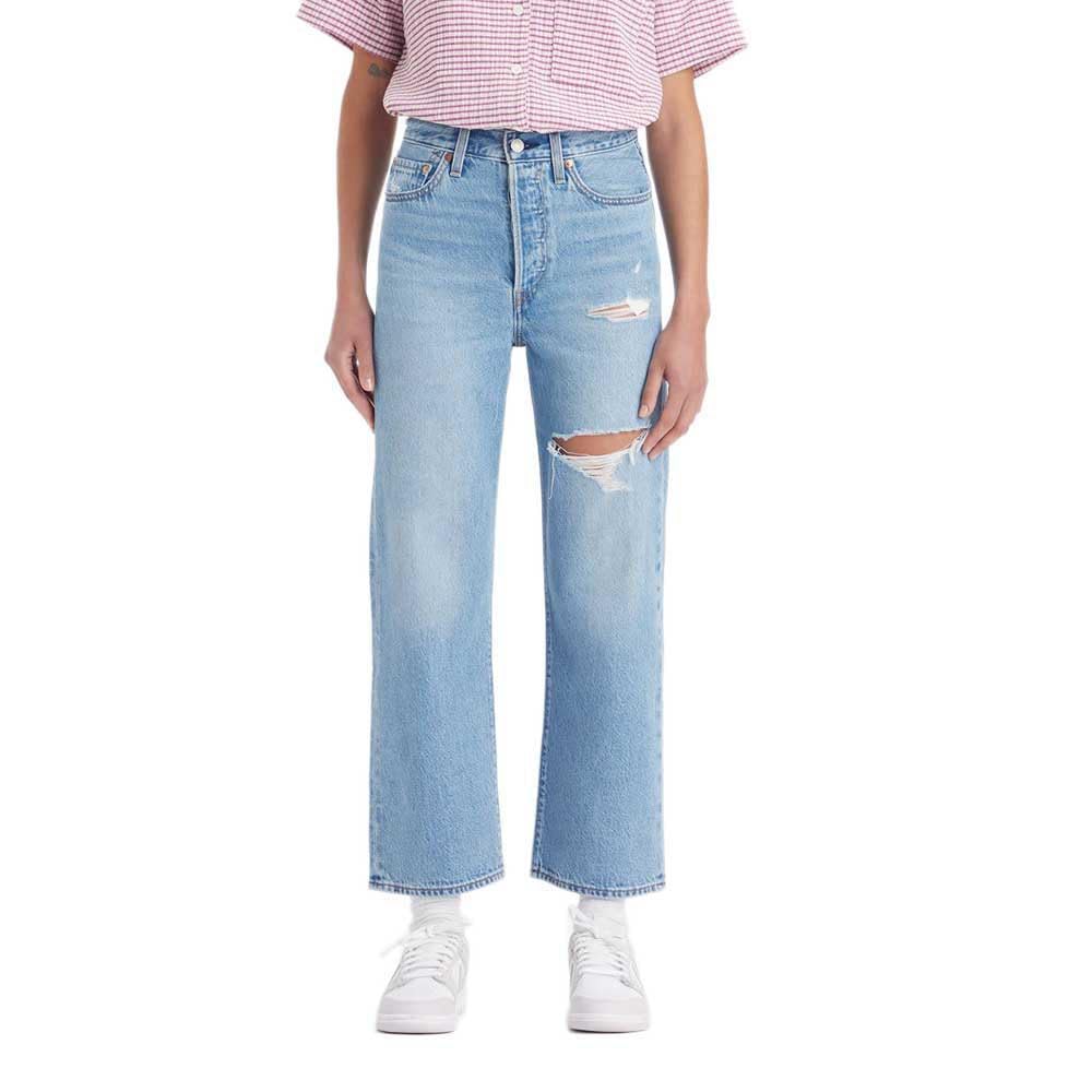 Levi's Damen Ribcage Straight Ankle Jeans,In The Middle W Damage,25W / 27L