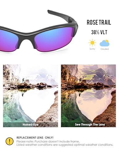 Image of BLAZERBUCK Replacement Lenses & Sock Kit for Oakley Flak Jacket OO9008 Sunglass