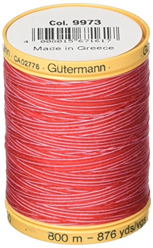 Gutermann Hilo de Algodón 800m Color Rojo Rubí miniatura 1
