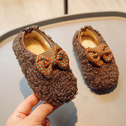 Fashion Winter Children Boots Girls Flat Bottom Non Slip Cotton Shoes Solid Color Plush Warm Cute 3 Toddler Girl Boots2