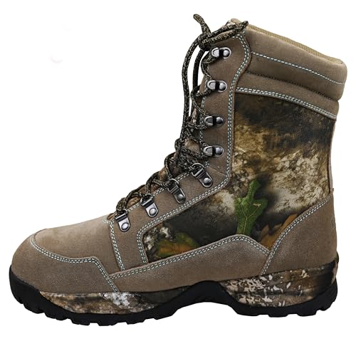 DOING SOMETHING GREAT Lace Up Insulated Hunting Boots for Women - Water-Resistant and 1400g Insulated with Traction Grip Sole3