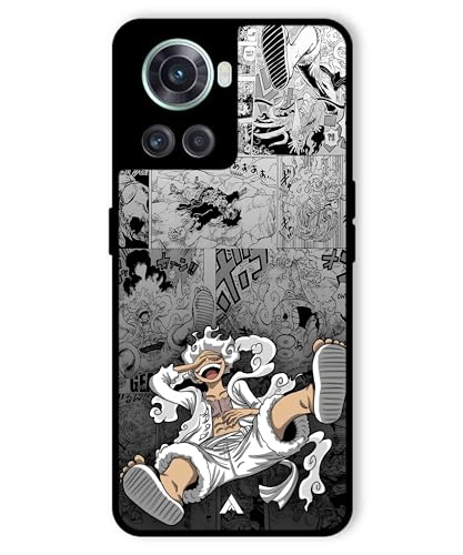 Image of Premium Anime 2 Case for Oneplus 10R (Glossy Finish) Soft-Touch Metal TPU Back Cover, Shockproof, Designer, Aesthetic Mobile Phone Case