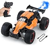 Zest 4 Toyz Remote Control Car Toy for Kids 2WD High Speed RC Car with Mist Spray Effect Type- C Rechargeable RC Drift Car for Boys and Girls Age 3+ (Orange)