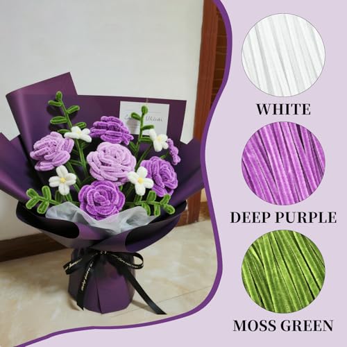 Image of VZF Deep Purple Pipe Cleaners Crafts-200PCS Chenille Stems DIY Crafts for Invitations & Decorations; Suitable for Wedding & Party Occasions,Halloween Decor,Christmas Gift for Kids,Crochet Flowers