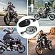 KBIBCK E-geprüft Motorrad Spiegel,Pack of 2 Universelle Motorrad Spiegel,360°drehbarer LenkerspiegelMotorrad,mit die meisten Motorradmarken, Streetbikes, ATVs,Geeignet für 17–19 mm Universallenker.