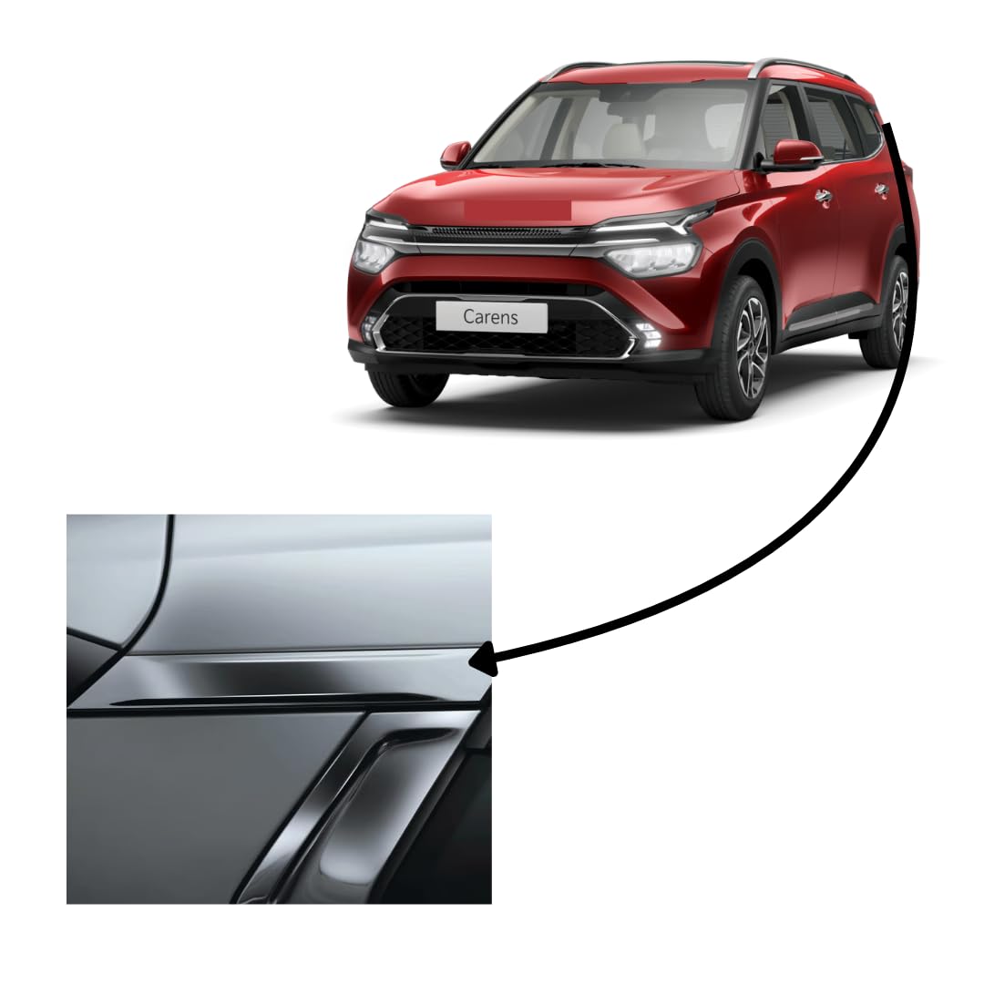 Mpowers' Quarter Glass Chrome Garnish Compatible with Kia Carens 2023+ | Stylish Exterior Trim | Easy DIY Install | Strong Adhesive | Set of 2-image-36