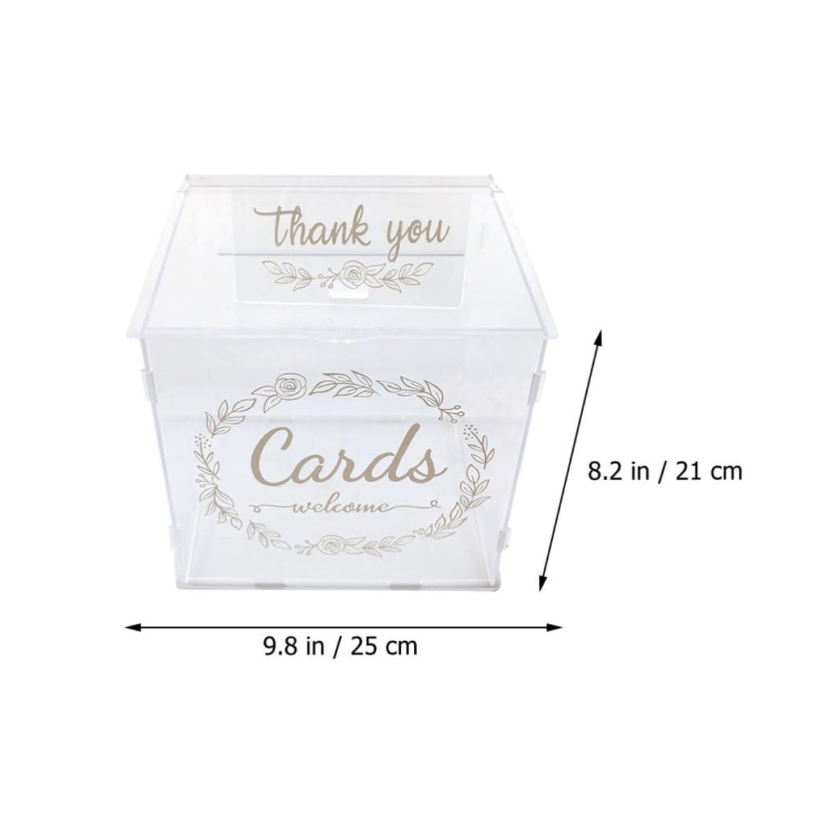 Große für Erinnerungen und Geldgeschenke mit Schloss für Acryl Kartenbox Elegante Hochzeitsbox für Karten und Geld Aufbewahrung bei Feierlichkeiten