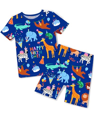 babee Reshinee Bamboo Viscose Toddler Pajamas Boys Girls Kids Baby Cool Short Summer Birthday Pjs Set 2-3T Two Piece