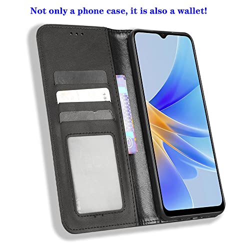 RonRun Cover Oppo A17, Custodia a Libro con