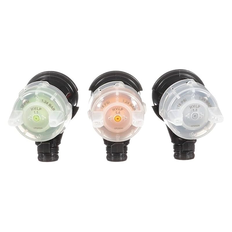 Kit de Reposição de Cabeças de Atomização HVLP 3M Performance Pressure 1,4 mm 26814, Laranja, 10 peças