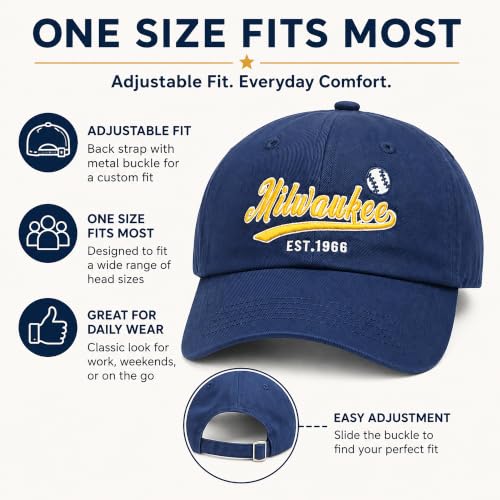 Image of Cap Hat Classic Vintage Embroidered Hat Cap for Men Women Teenager Cap Adjustable