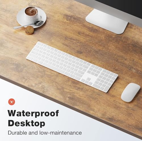 Image of Portable Wood & Metal Computer Desk | Modern Writing Table | Multipurpose Study Table Best for Home, School, Office Work & More | Ideal for Kids & Adults