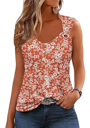 Womens Scoop Neck Tank Top Summer UPF 50+ UV Sun Protection Skin