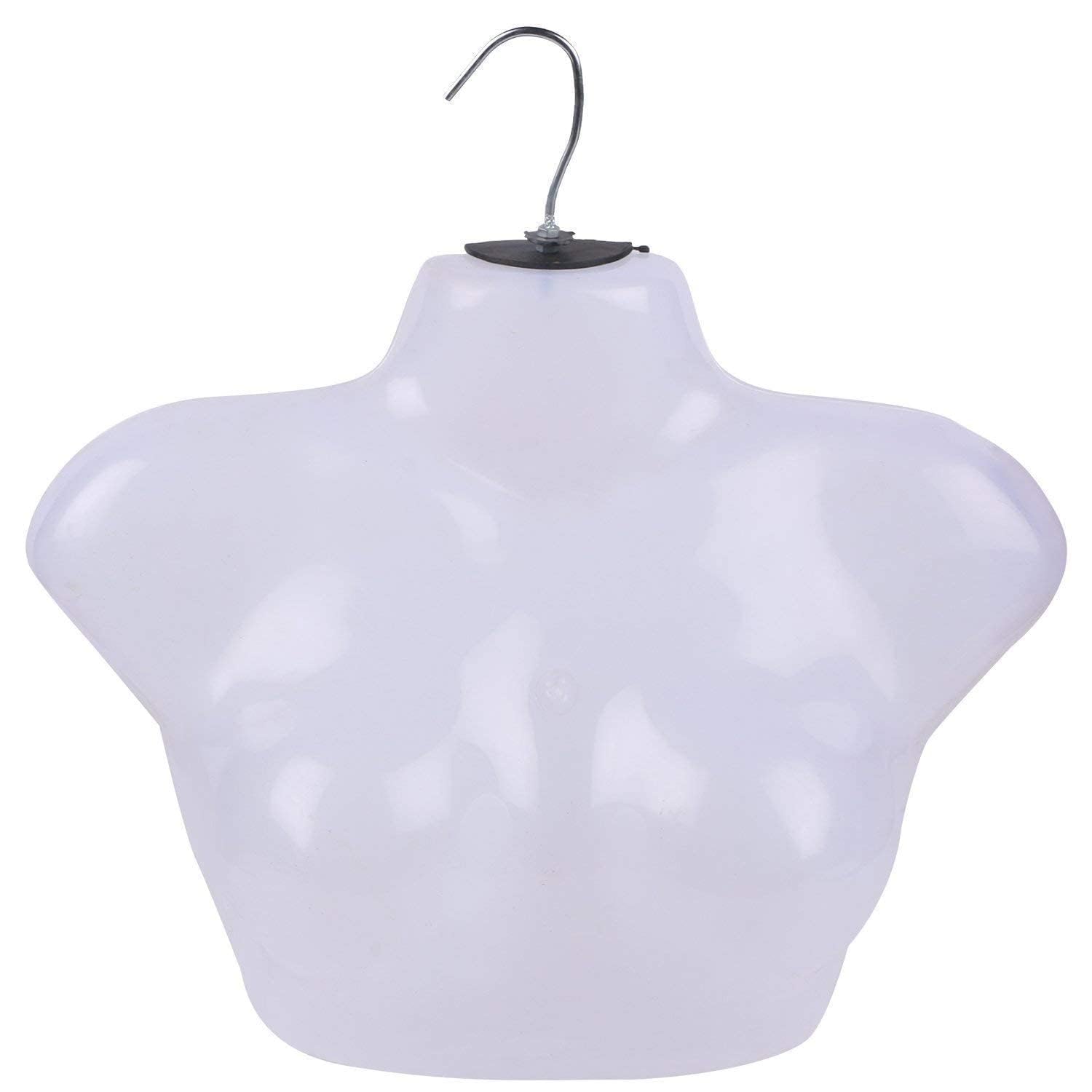 Mannequin Non-Breakable Plastic Women Blouse Shell Mannequin - Dummy Type Hangers Blouse Bra Display Stands (10)